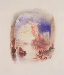 El incendio de las Casas del Parlamento