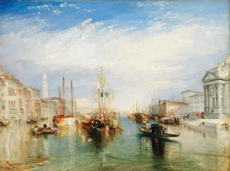 Venecia, desde el pórtico de Madonna della Salute, hacia 1835