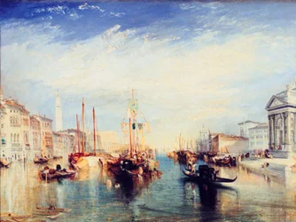 Venecia, desde el pórtico de la Madonna della Salute, c1835