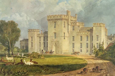 Vista de Hampton Court desde el noroeste, c.1806