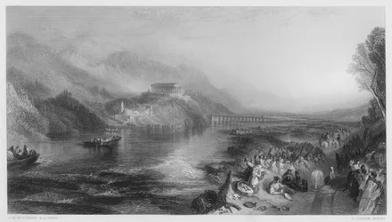 La apertura del Walhalla, del cuadro en la Galería Nacional