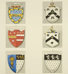 6 escudos de armas en la iglesia de St Paul