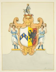 Escudo del Obispo Newton en su monumento en la Catedral de Bristol