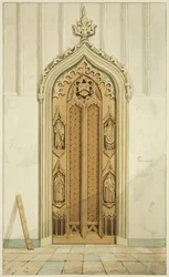 Puertas hechas por Clarke, a cada lado del altar de San Marcos