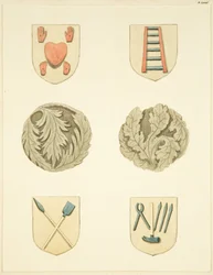 Piedras de bóveda (jefes) en el techo de la iglesia de Redcliffe