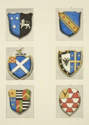 Escudos de armas monumentales en All Saints