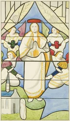Vitrales en San Marcos - la Asunción de la Virgen