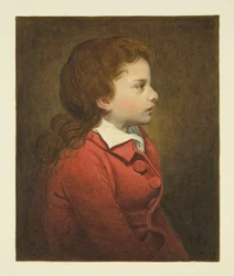 Supuesto retrato de Chatterton, en realidad el hijo de Morris, el artista, en St Mary Redcliffe