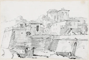 Una ciudad fortificada en Italia