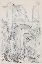 Un puente alto en Tívoli