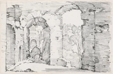 Pasadizos Arqueados de un Edificio en Ruinas