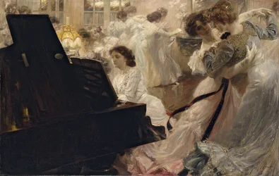 Bal blanc, en 1903 (óleo sobre lienzo)
