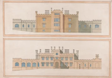 Diseño de una casa de campo tudorresca
