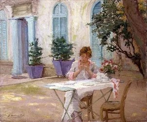 Desayuno en la terraza