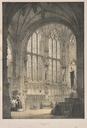 Arquitectura de la Edad Media: En San Jacques, Dieppe, Extremo Este, Interior