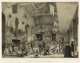 Salón de banquetes, Haddon Hall, Derbyshire