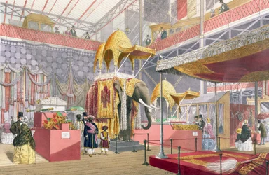 Palacio de Cristal, el Tribunal Indio, publicado por Dickinson Bros.