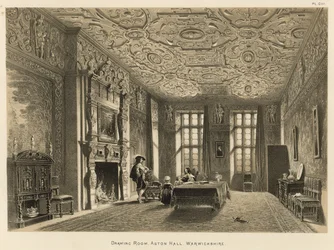 Salón, Aston Hall, Warwickshire