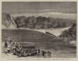 La Expedición Anglo-Americana de Mr H M Stanley para la Exploración de África Central, Cataratas Kalulu, la Muerte de Kalulu