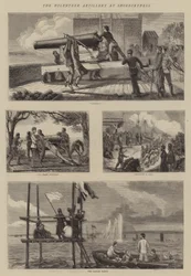 La artillería voluntaria en Shoeburyness