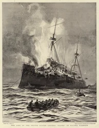 La pérdida del crucero estadounidense Maine en el puerto de La Habana