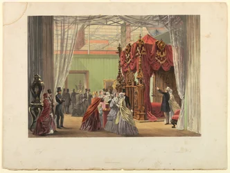 Austria No. 1: Placa de "Imágenes comprensivas de la Gran Exposición de 1851 de Dickinson," publicada en 1854
