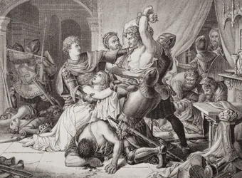 La toma de Roger de Mortimer (1287-1330) en el castillo de Nottingham