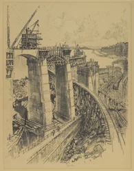 Accesos a la Esclusa de Gatún, 1912