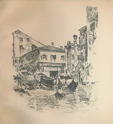 Construcción de barcos, Venecia, 1905, 1925