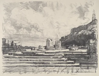 Eleusis, el pavimento del templo