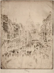 Fleet Street, hacia St. Pauls