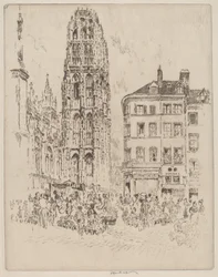 Mercado de Flores y Torre de la Mantequilla, Ruan