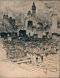 Nueva York Desde el Puente de Brooklyn, c1908