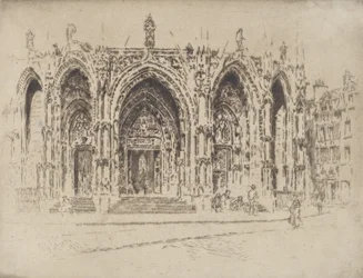 Pórtico de San Maclou, Rouen, 1907