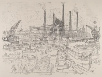 Central eléctrica, Berlín, 1914