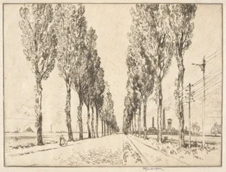 La avenida cerca de Valenciennes
