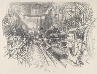 El torno más grande del mundo, 1917