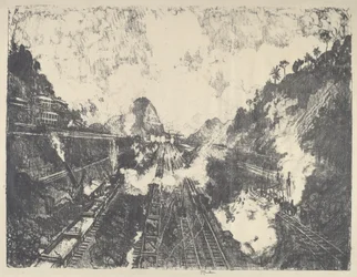 El corte, mirando hacia Ancon Hill, 1912