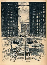 Las puertas de la esclusa de Pedro Miguel, 1912