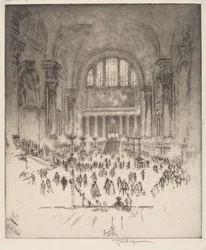 El Salón de Mármol, Estación de Pensilvania, Nueva York