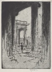 El pórtico, Museo Británico