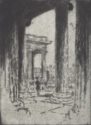 El pórtico, Museo Británico, 1905
