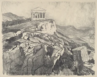 El templo de la Concordia sobre la muralla, Girgenti