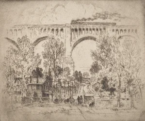 El viaducto, D., L. & W. en Nicholson, Pa., 1919
