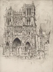 La fachada oeste, Amiens, 1907
