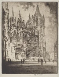 La Fachada Oeste, Catedral de Ruan
