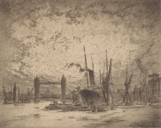 Puente de la Torre, Atardecer, 1905
