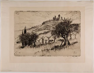 Torres de San Gimignano, fuera de las murallas