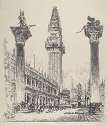 Venecia, reconstrucción del Campanile