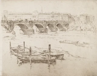 Puente de Waterloo y Somerset House, 1905